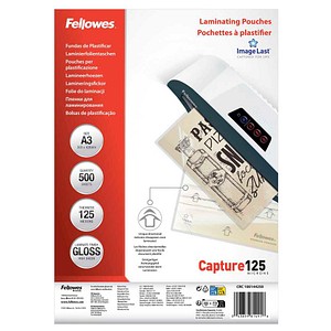 Fellowes Laminierfolien Capture125 ImageLast  glänzend für A3 125 micron, 500 St.