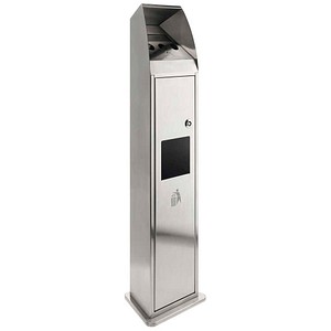 SPRINTIS Standaschenbecher silber, 1 St.