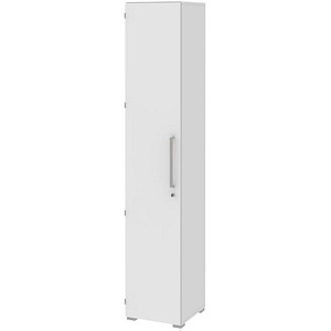 4050211141395 - Aktenschrank TEQSTYLE 6 OH Tür links B 400 x T 419 x H 2185 mm abschließbar weiß weiß