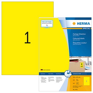 4008705044011 - HERMA 4401 Multifunktionsetiketten SuperPrint Gelb Rechteckig 100 Etiketten pro Packung 4008705044011 - HERMA 4401 Multifunktionsetiketten SuperPrint Gelb Rechteckig 100 Etiketten pro Packung