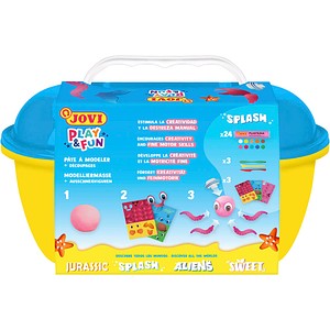 8412027035255 - Modelliermasse Play & Fun Plastilina Splash mehrfarbig