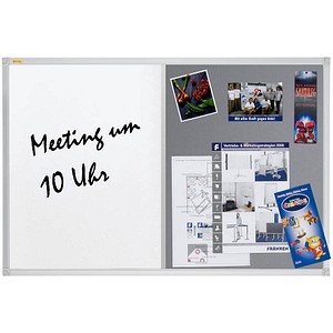 Franken Whiteboard Pinnwand X Tra Line 60 0 X 45 0 Cm Textil Grau Gunstig Online Kaufen Office Discount