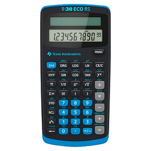 TEXAS INSTRUMENTS TI-30 ECO RS Wissenschaftlicher Taschenrechner schwarz/blau TEXAS INSTRUMENTS TI-30 ECO RS Wissenschaftlicher Taschenrechner schwarz/blau