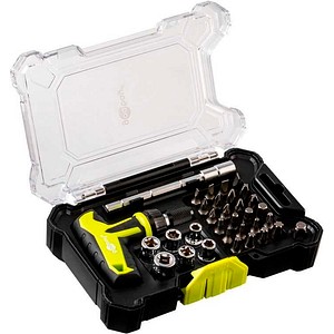 GOOBAY 77841 - Schraubendreher-Set mit 30-tlg. Bitsatz mit Transportbox
