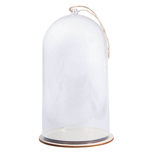 4006166248443 - Kunststoffglocke transparent mit Sockel 110 cm Ø 110 cm