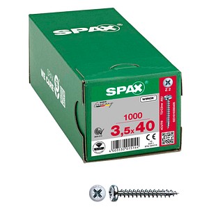 4003530015144 - Universalschraube 35 x 40 mm 1000 Stück Vollgewinde Halbrundkopf Kreuzschlitz Z2 4CUT WIROX - 0231010350405 4003530015144 - Universalschraube 35 x 40 mm 1000 Stück Vollgewinde Halbrundkopf Kreuzschlitz Z2 4CUT WIROX - 0231010350405