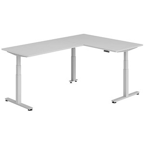 Hammerbacher Sitz-Steh-Schreibtisch VXDSM, elektrisch höhenverstellbar, 127cm (H), 240x160cm (BxT), grau / silber 4032062327401 Hammerbacher 6 Stück