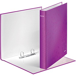 LEITZ WOW Ringbuch 2-Ringe violett 4,0 cm DIN A4
