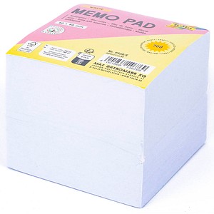 4001868146769 - WHITE Notizzettel lose weiß 90 x 90 cm 700 Blatt 1 St