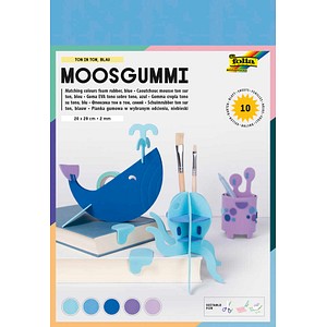 4001868063769 - Moosgummi (B)200 x (H)290 mm TON IN TON MIX blau