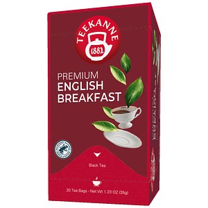 4009300006275 - Teekanne Premium English Breakfast Schwarztee 20 Teebeutel im Kuvert 2 Entnahmefach displaytauglich 35g 4009300006275 - Teekanne Premium English Breakfast Schwarztee 20 Teebeutel im Kuvert 2 Entnahmefach displaytauglich 35g
