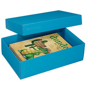 2 BUNTBOX L Geschenkboxen 3,6 l blau 26,6 x 17,2 x 7,8 cm