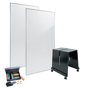 4004360812651 - Whiteboard Set sigel MUB03 4-teilig 2 x Whiteboard B 900 x H 1800 mm 1 x mobiler Ständer & umfangr Toolkit 4004360812651 - Whiteboard Set sigel MUB03 4-teilig 2 x Whiteboard B 900 x H 1800 mm 1 x mobiler Ständer & umfangr Toolkit