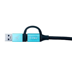 8595611703089 - Itec - i-tec usb-c auf usb-c Kabel mit integriertem usb 30 Adapter (C31USBCACBL)