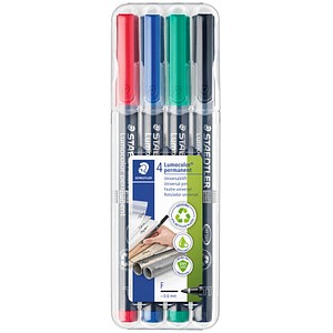 4007817310809 - Folienstift 318 F farbig sortiert 06mm 4er-Etui  permanent 4007817310809 Staedtler (Lumocolor) 4 Stück