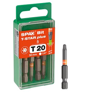4003530192876 - Bit-Einsatz T-Star 1 4sechskant T20 50 mm Zapfenführung Inhalt 5 Stück 4003530192876 - Bit-Einsatz T-Star 1 4sechskant T20 50 mm Zapfenführung Inhalt 5 Stück
