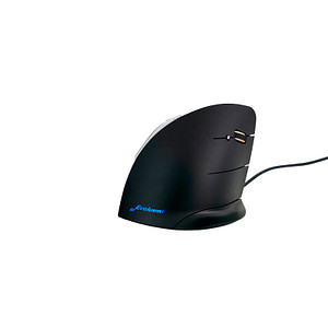 8717399999625 - BakkerElkhuizen Evoluent C Ergonomische Maus USB Optisch Schwarz 5 Tasten 500 dpi 1000 dpi 1500 dpi 2000 dpi Ergonomisch