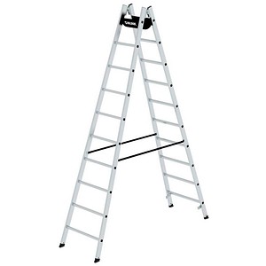 4031405330207 - MUNK Günzburger Steigtechnik Guenzburger Steigtechnik 33020 Aluminium Stufen-Stehleiter Arbeitshöhe (max) 42 m