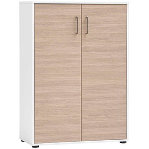 MÖBELPARTNER Aktenschrank Metz, 702090 mattweiß 4 Fachböden 80,1 x 38,2 x 113,4 cm