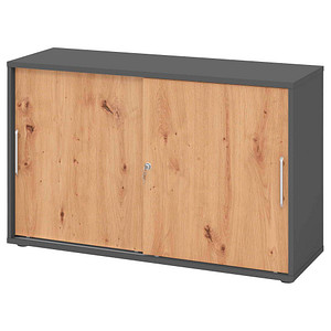 4032062304808 - HAMMERBACHER Schiebetürenschrank V1752S G R RE grafit asteiche 1 Fachboden 1200 x 400 x 748 cm 4032062304808 - HAMMERBACHER Schiebetürenschrank V1752S G R RE grafit asteiche 1 Fachboden 1200 x 400 x 748 cm