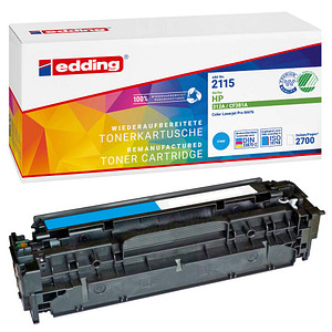 4004764982837 - edding 2115 Tonerkassette ersetzt HP 312A CF381A Cyan 2700 Seiten Kompatibel Toner