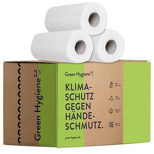 4250820605169 - Green Hygiene® KARLA Küchenrolle Großrolle 3-lagig Umweltfreundliche Küchentücher aus 100% Recyclingpapier 1 Karton = 18 Packungen à 2 Rollen 4250820605169 - Green Hygiene® KARLA Küchenrolle Großrolle 3-lagig Umweltfreundliche Küchentücher aus 100% Recyclingpapier 1 Karton = 18 Packungen à 2 Rollen