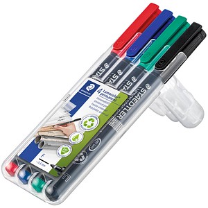 4007817310809 - Folienstift 318 F farbig sortiert 06mm 4er-Etui  permanent 4007817310809 Staedtler (Lumocolor) 4 Stück