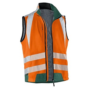 KÜBLER® unisex Warnweste REFLECTIQ orange, moosgrün Größe L