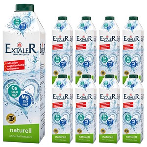 EXTALER MINERALQUELL Mineralwasser still 8x 1,0 l