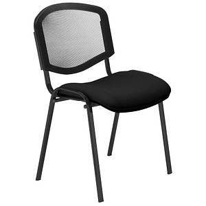 5901747156539 - 4 Besucherstühle Iso Ergo Mesh schwarz Stoff 5901747156539 4 Stück 5901747156539 - 4 Besucherstühle Iso Ergo Mesh schwarz Stoff 5901747156539 4 Stück