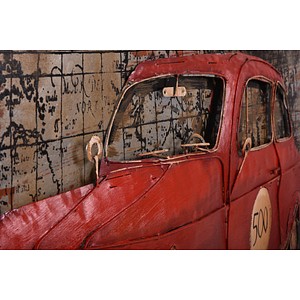 4041908127563 - Wandbild 3D rotes Auto 4041908127563 Garden Pleasure