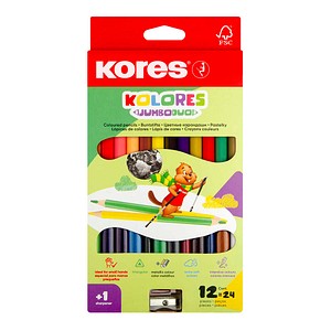 9023800932525 - KOLORES DUO JUMBO Buntstifte farbsortiert 12 St 9023800932525 - KOLORES DUO JUMBO Buntstifte farbsortiert 12 St