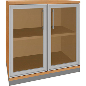 4260429767946 - fm Aktenschrank Oldenburg 4260429767946 buche Acrylglas klar 2 Fachböden 800 x 442 x 781 cm