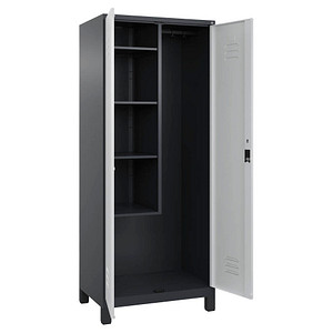 4066681660519 - Putzmittelschrank Classic Plus 080110-02-S10034 anthrazitgrau lichtgrau 800 x 500 x 1950 cm aufgebaut 4066681660519 C+P-Möb 4066681660519 - Putzmittelschrank Classic Plus 080110-02-S10034 anthrazitgrau lichtgrau 800 x 500 x 1950 cm aufgebaut 4066681660519 C+P-Möb