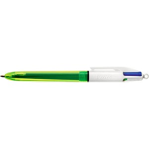 3086123419063 - Mehrfarbkugelschreiber 4Colours Fluo transparent neongelb Mine 04mm Schreibfarbe 4-farbig 3086123419063 BIC