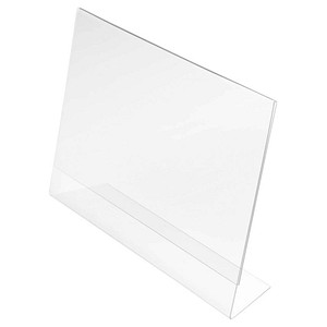 0079916026749 - Tischaufsteller DIN A7 quer Freistehend 101 (B) x 37 (T) x 77 (H) cm Transparent