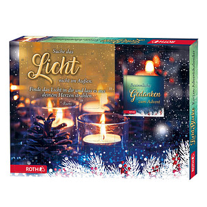 ROTH Kerzen-Adventskalender Licht Blicke mehrfarbig