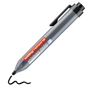 edding retract 12 Whiteboard-Marker schwarz 1,5 - 3,0 mm, 1 St.