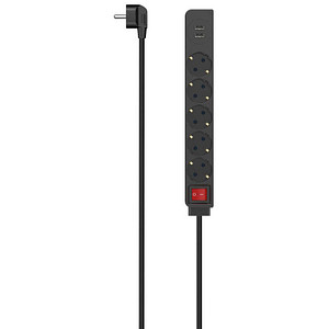 4047443481276 - USB 34A 5-fach Steckdosenleiste mit Schalter 14 m schwarz mit USB-Buchse 4047443481276 hama 4047443481276 - USB 34A 5-fach Steckdosenleiste mit Schalter 14 m schwarz mit USB-Buchse 4047443481276 hama