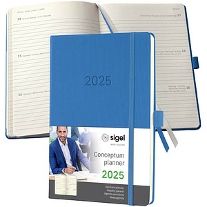 4004360780462 - Buchkalender Conceptum 2025 blau 4004360780462 Sigel