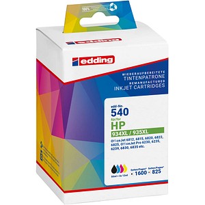 4043023269548 - Tintenpatrone kein Originalzubehör Kompatibel mit hp 934XL 935XL EDD-540 ca 1700 Seiten schwarz ca 1030 Seiten farbig schwarz mehrfarbig - Edding 4043023269548 - Tintenpatrone kein Originalzubehör Kompatibel mit hp 934XL 935XL EDD-540 ca 1700 Seiten schwarz ca 1030 Seiten farbig schwarz mehrfarbig - Edding