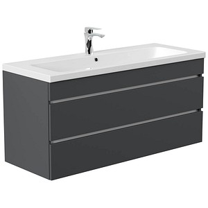 POSSEIK Waschbecken mit Unterschrank FELLINI 120 grafit 120,0 x 48,0 x 58,4 cm