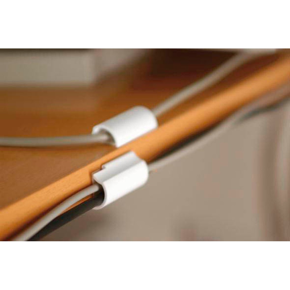 Sortiment Kabel Telefon 400 Stück Kabel Pin für Draht Ethernet weiß TV-Draht Kabel-Clips Draht-Halter Kunststoff Kabel-Management-Kabel-Nagel-Clips Runde Kabel-Clips 