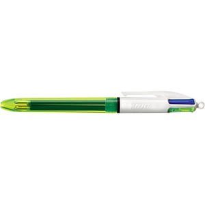 3086123419063 - Mehrfarbkugelschreiber 4Colours Fluo transparent neongelb Mine 04mm Schreibfarbe 4-farbig 3086123419063 BIC 3086123419063 - Mehrfarbkugelschreiber 4Colours Fluo transparent neongelb Mine 04mm Schreibfarbe 4-farbig 3086123419063 BIC