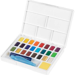 6933256641663 - Künstler-Aquarellfarbkasten 24 Farben inkl Pinsel mehrfarbig Modell 1 6933256641663 - Künstler-Aquarellfarbkasten 24 Farben inkl Pinsel mehrfarbig Modell 1