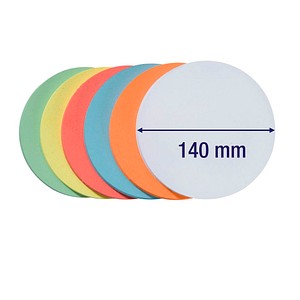 4016946056007 - Moderationskarten Kreise Ø 14cm farbig sortiert 4016946056007 UMZ1499 500 Stück