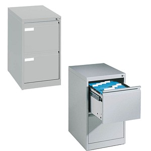 4025314217391 - Hängeregistraturschränke einbahnig 2 Schubfächer silber 4025314217391 C+P-Möbel