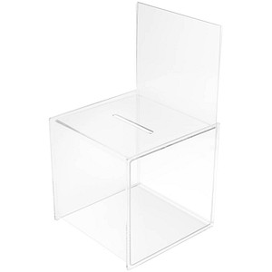 0079916660011 - 2 x Aktionsbox Vorschlag- oder Spende-Box glasklar 0079916660011 - 2 x Aktionsbox Vorschlag- oder Spende-Box glasklar