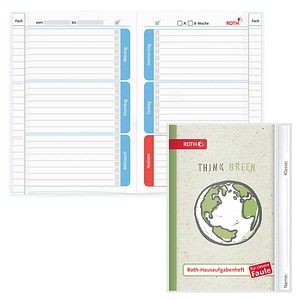 4028279903095 - Hausaufgabenheft 89512 für clevere Faule Hausaufgaben   liniert A5 weiß 4028279903095 Roth