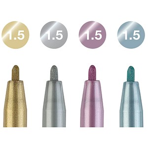 4005401673040 - FABER-CASTELL Pitt Artist Pen Metallic Lackmarker farbsortiert 15 mm 1 St 4005401673040 - FABER-CASTELL Pitt Artist Pen Metallic Lackmarker farbsortiert 15 mm 1 St